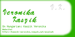 veronika kaszik business card